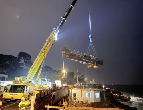 Pose de Grue de Nuit au Cap d’Antibes